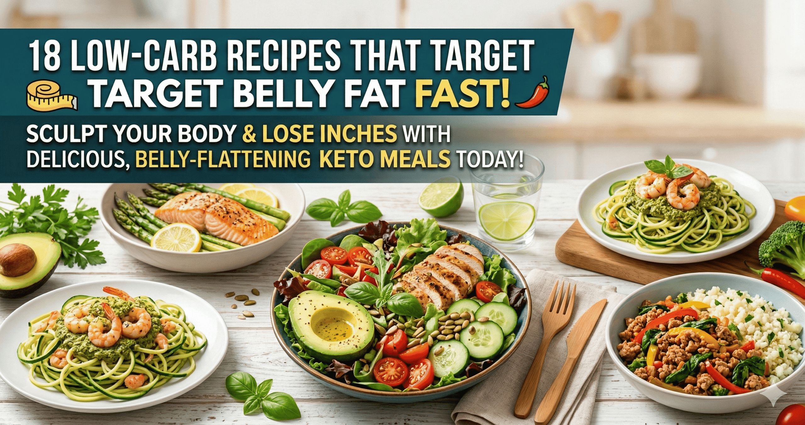 18 Low-Carb Recipes That Target Belly Fat Fast